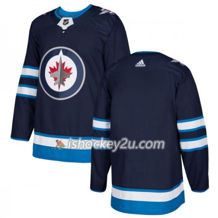 Mænd NHL Winnipeg Jets Trøje Blank Adidas 2017-2018 mørkeblå Authentic